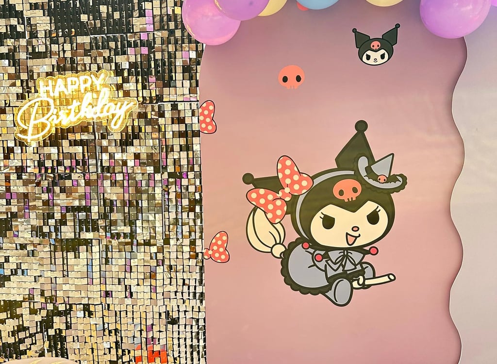 kuromi theme birthday decoration, kuromi decoration dubai