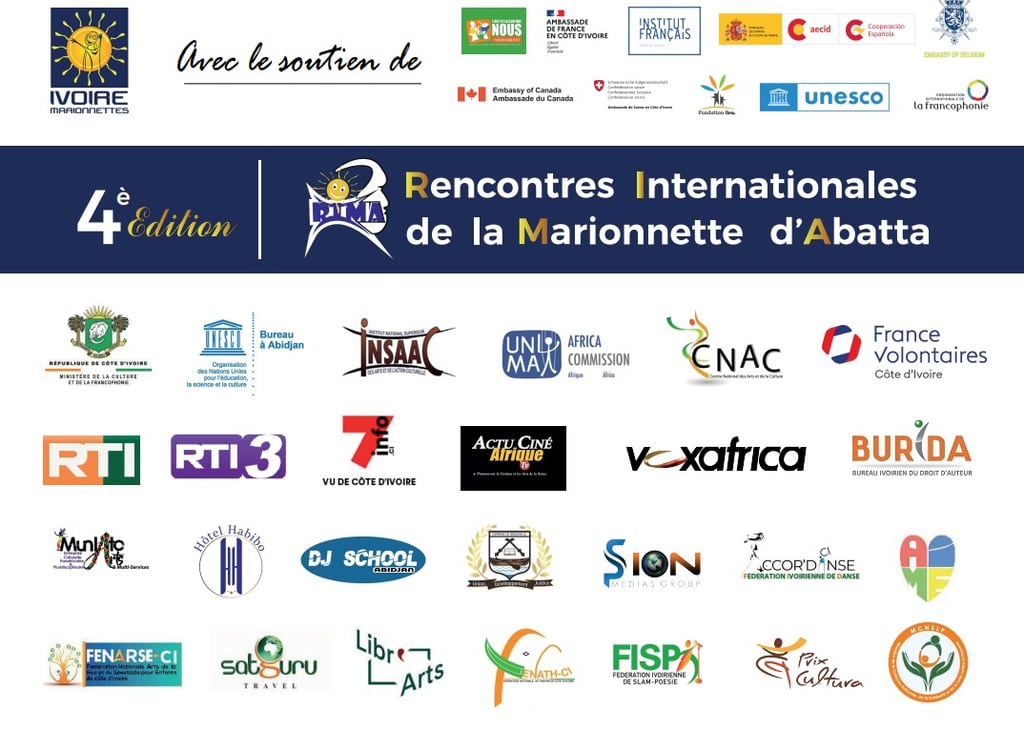 Affiche des partenaires pour le festival des RIMA