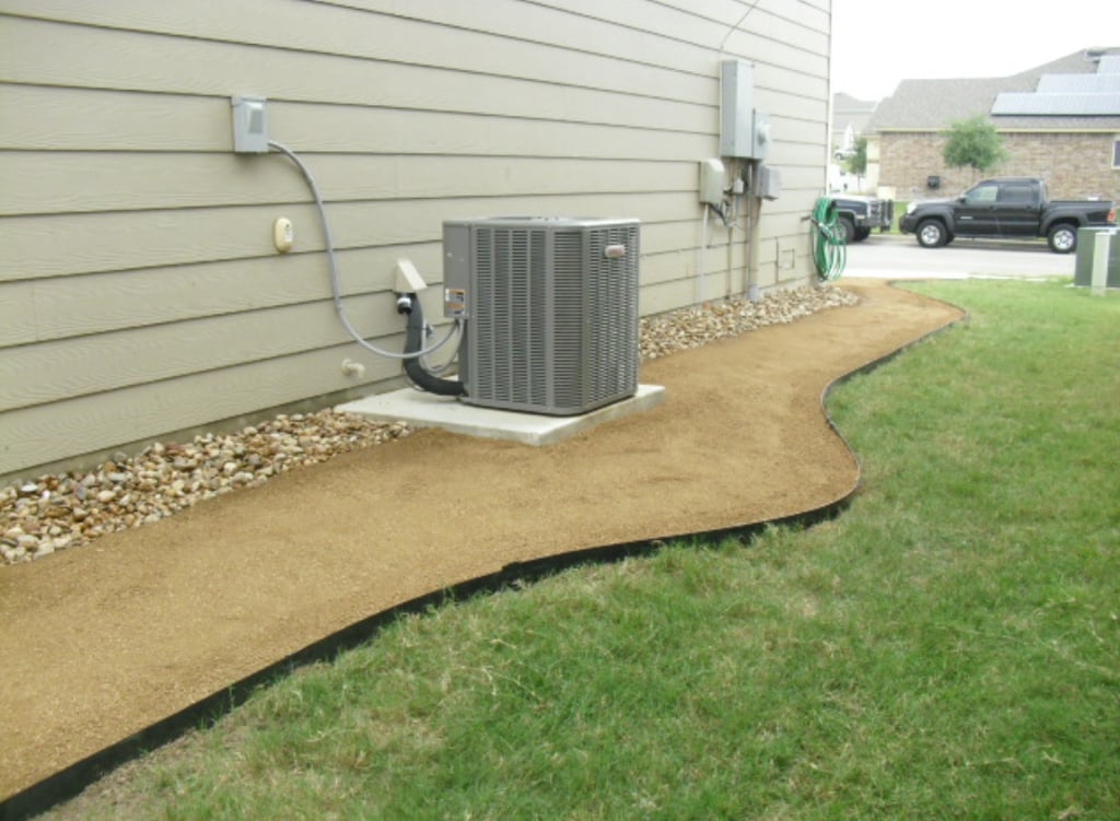 installed  decomposed granite walkway 