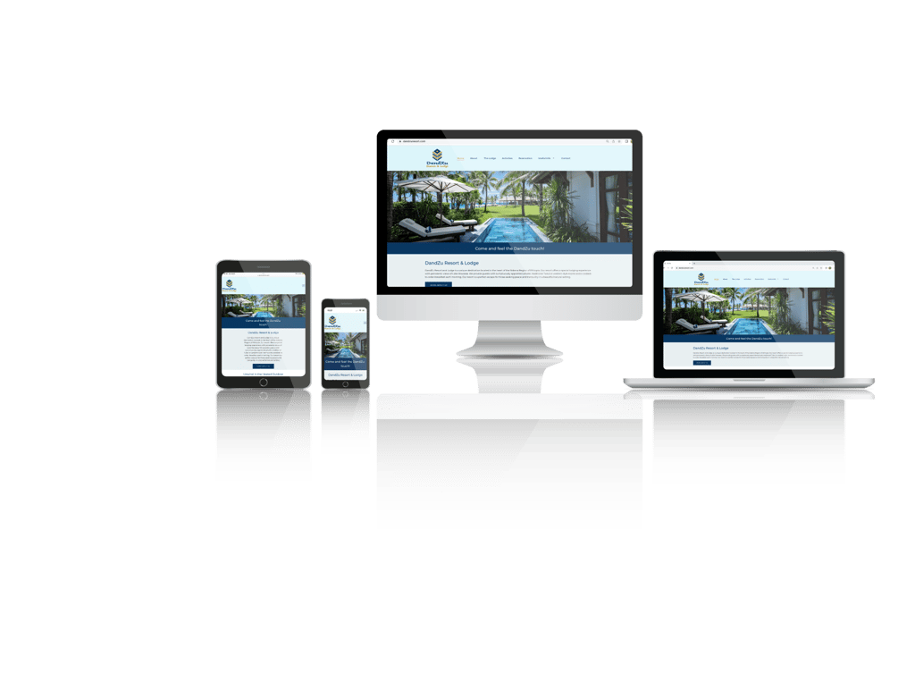 a desktop computer monitor, laptop, and cell phone