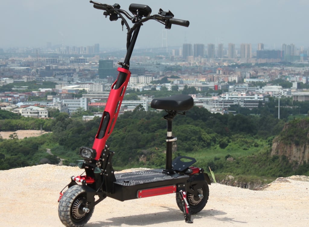 10inch off road electric scooter with double motor and removable battery