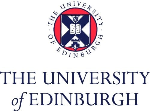 Emblem of the University of Edinburgh displayed above the university's name