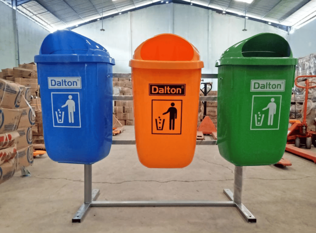 Tempat Sampah Dalton Deret 3 x 50 Liter