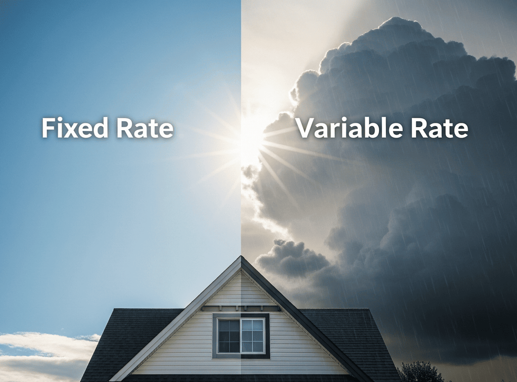 stability of a fixed mortgage rate and the unpredictability of a variable mortgage rate in Canada