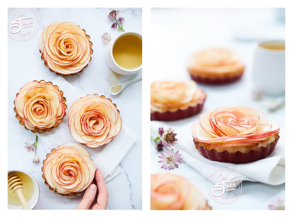 tartelette aux pommes en rosace