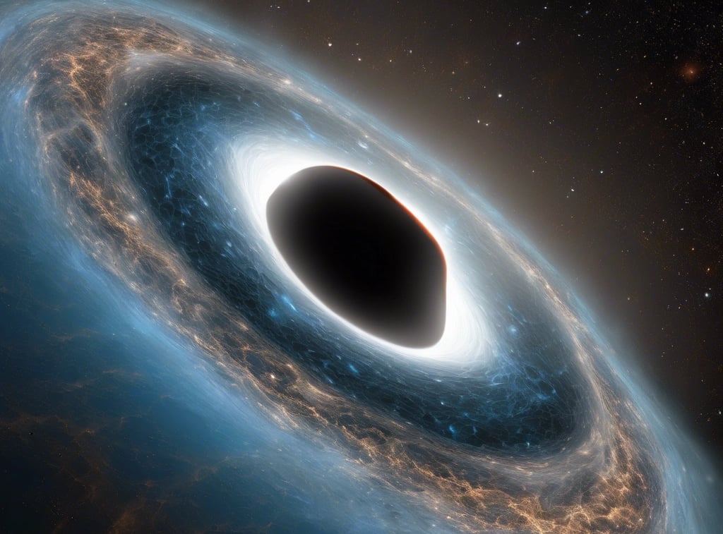 Illustration of Big Bang vs Black Hole theory showing universe formation and collapse explained by S