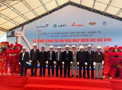 Courtesy of Shanghai Electric - The Hai Anh Wind Farm Project in Vietnam
