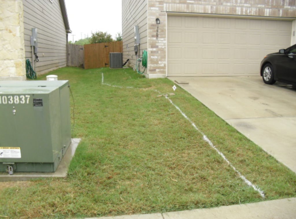 Before decomposed granite walkway 