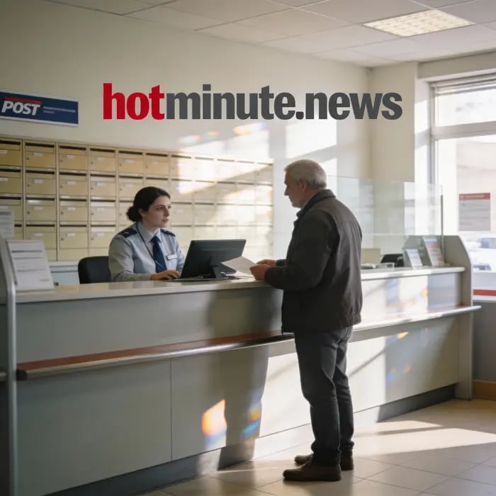 Un cittadino allo sportello di Poste Italiane per le procedure di ritiro o sblocco della Carta Dedic