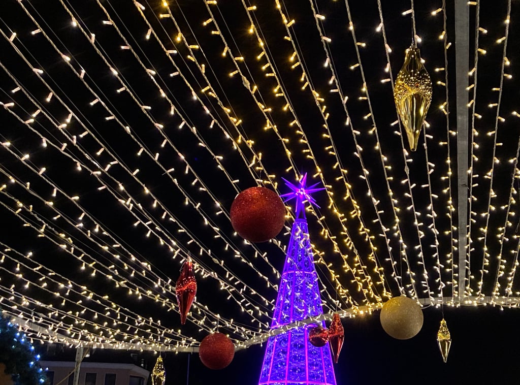 Innsbruck christmas markets at night