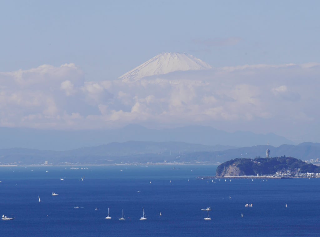 Mt. Fuji And Yacht