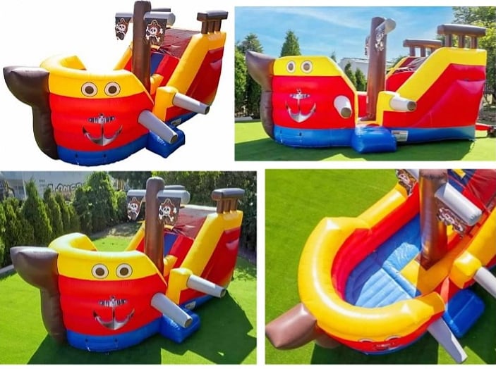 GIANT PIRATE SHIP SLIDE WET/DRY. Bookings 832-216-8423