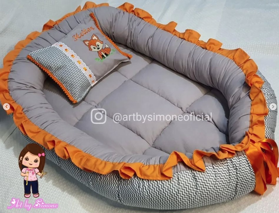 Ninho redutor personalizado dupla face no tema da raposinha - Art by Simone