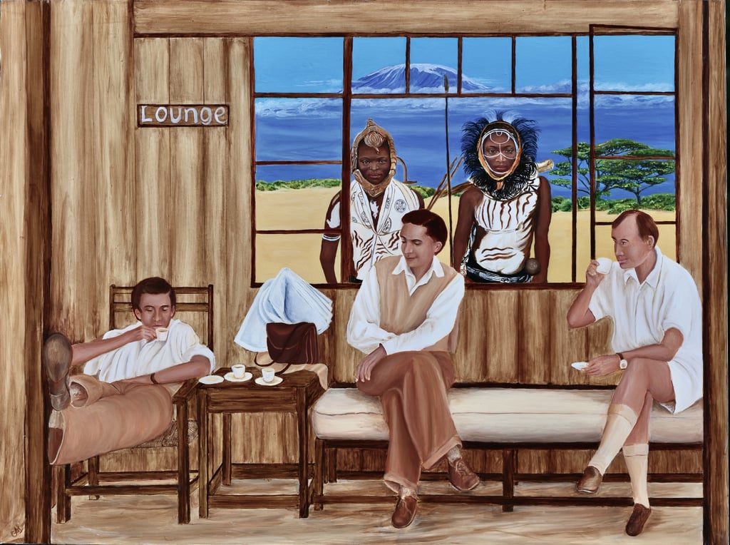 Illusions of Grandeur. Oils on claybord by Clare Littleton