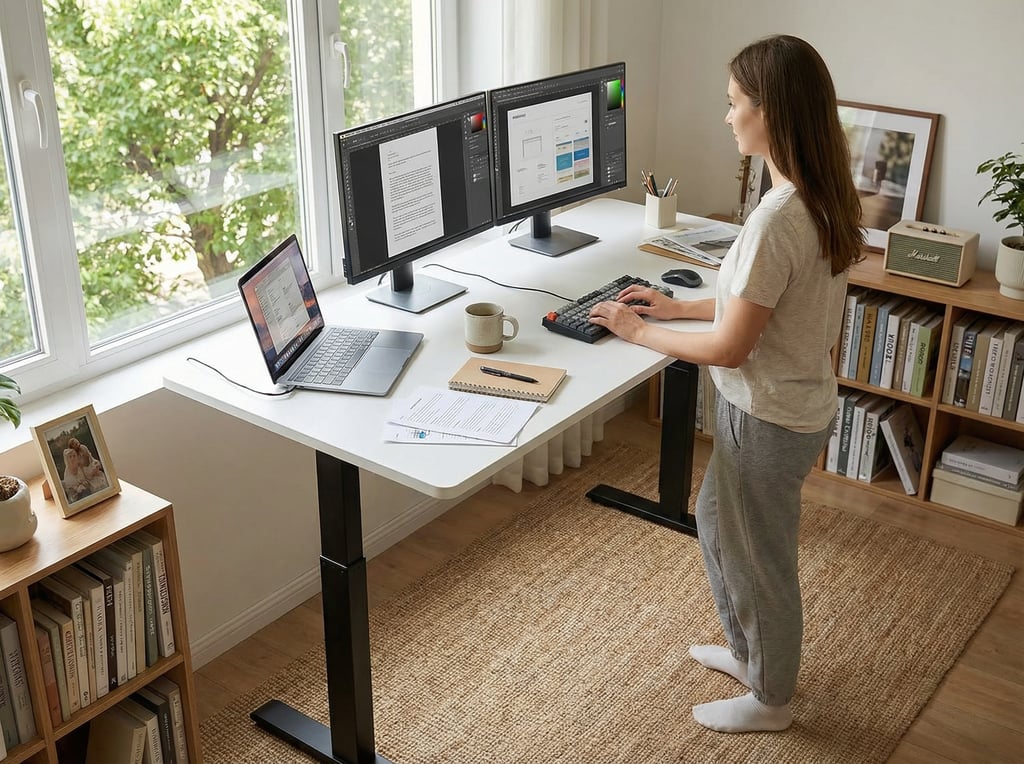 Sit-stand desk options for WFH workers & students