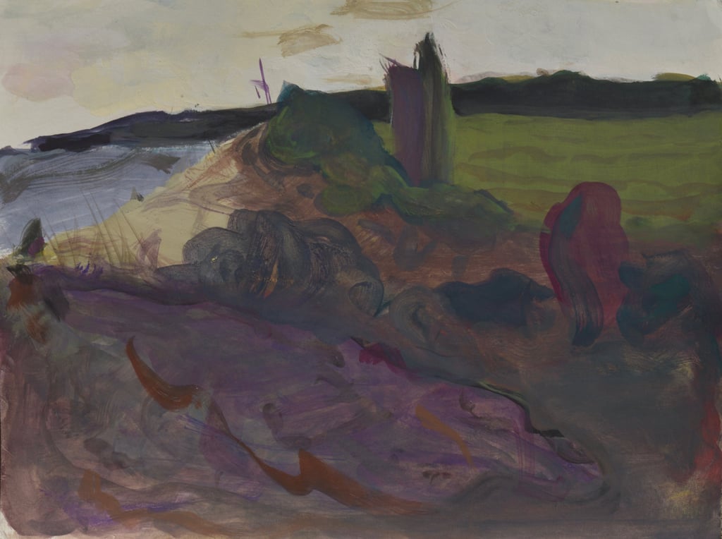 Landscape painting by Lina Mikuzyte