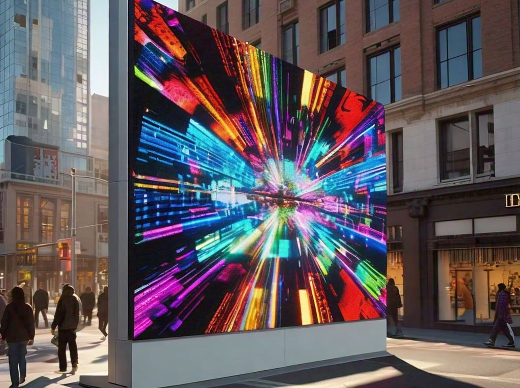 outdoor advertising screen display
