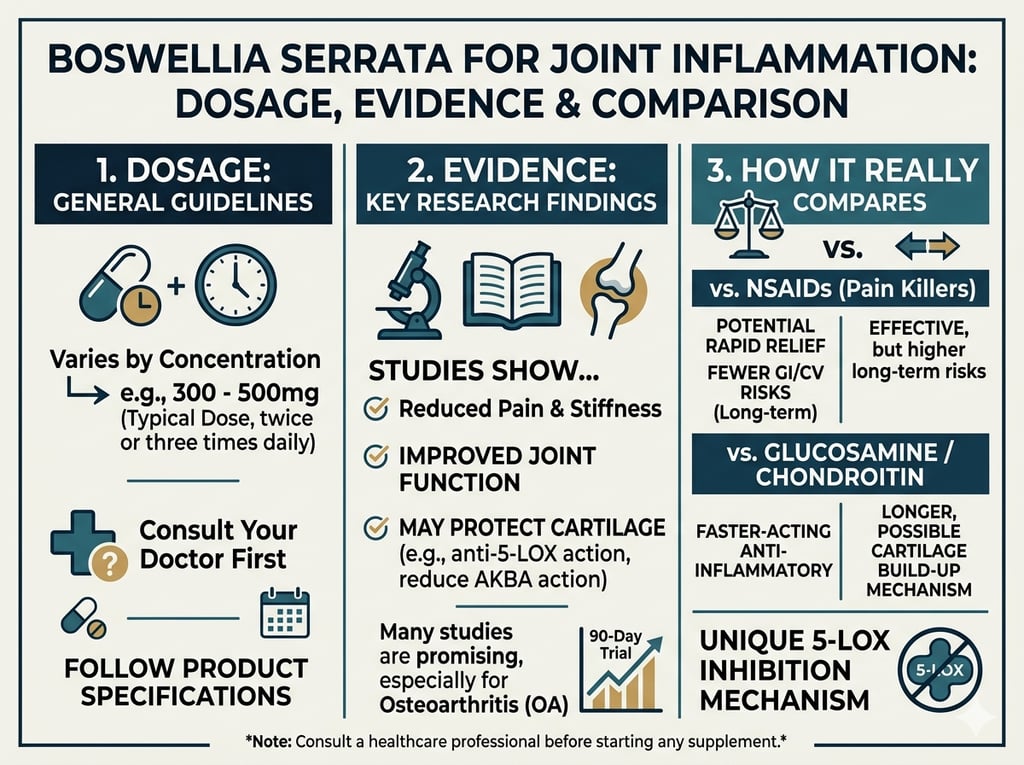 make a typo graphic image for Boswellia Serrata for Joint Inflammation Dosage, Evidence & How It Really Compares 43
