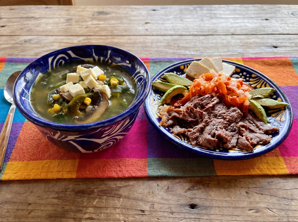 sopa cholulteca y cecina cholulteca