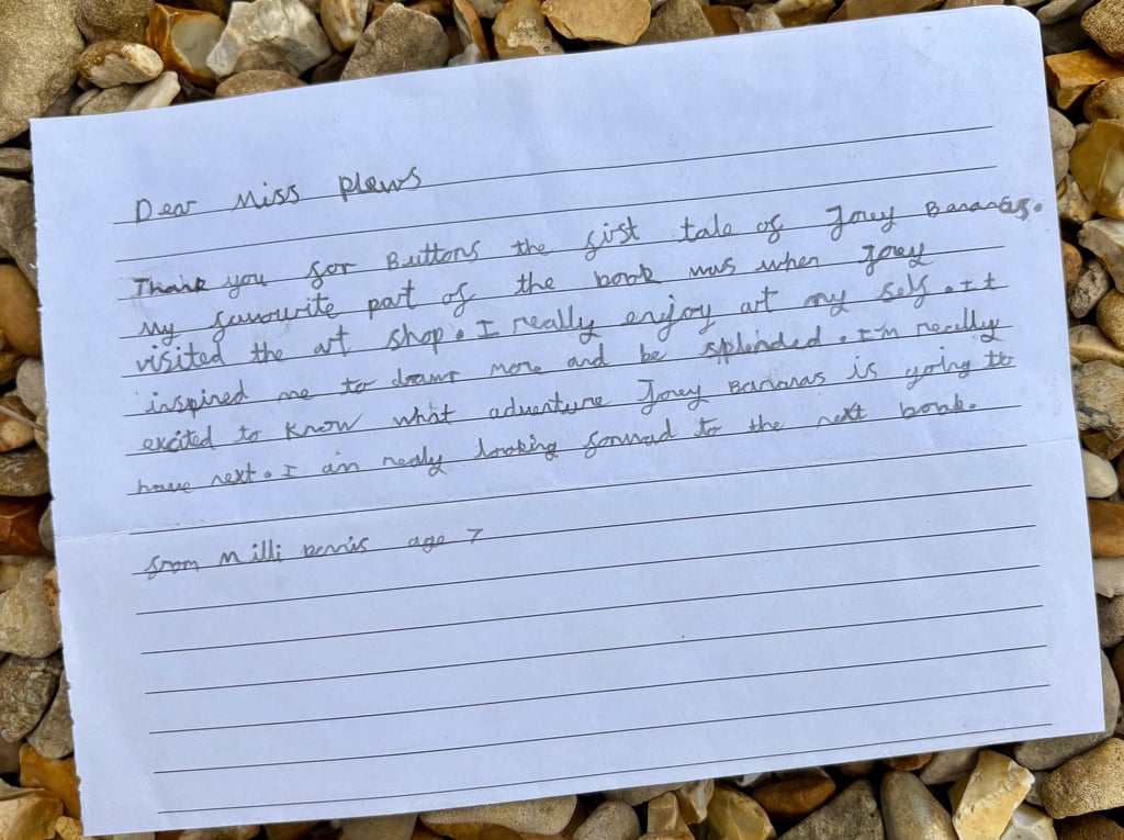 Handwritten letter from Milli Dennis