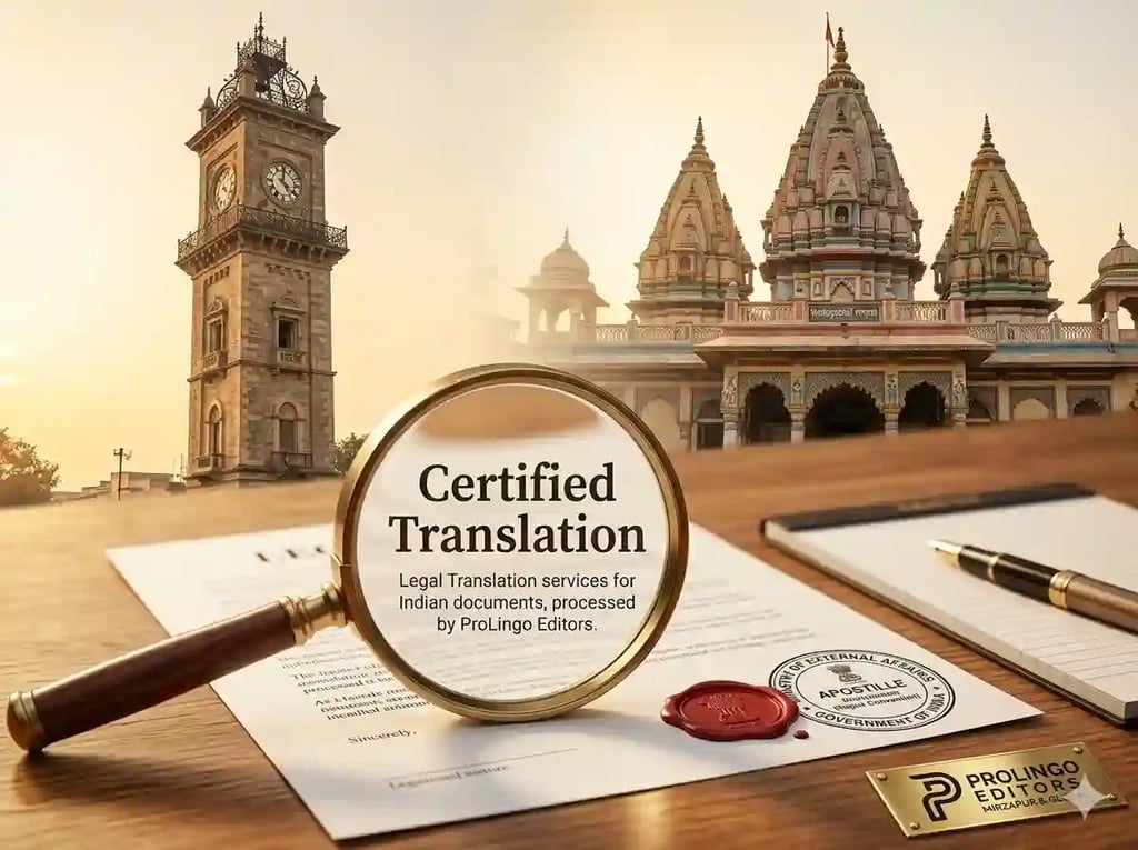 Certified Translation in Mirzapur