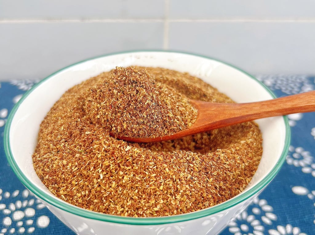 a bowl of Sichuan peppercorn powder