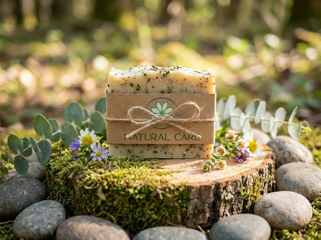 Natural Care savon avec logo