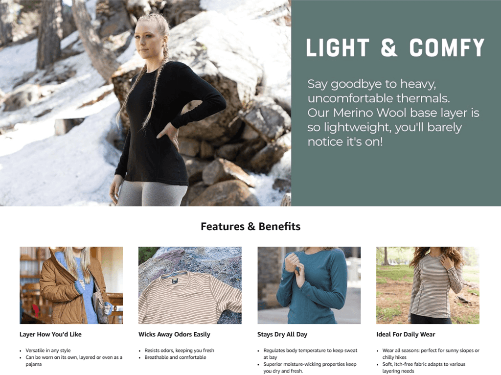 Women wearing Merino Wool Travel Comfortable Base