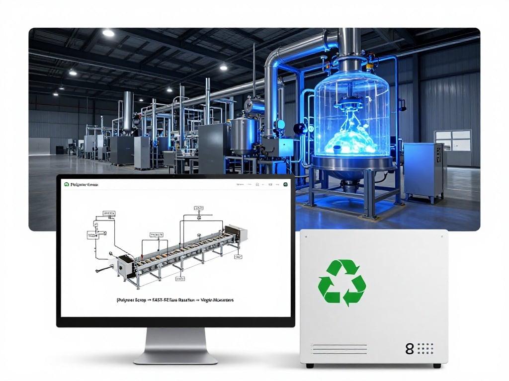 plastic waste circular economy chemical recycling fast petase depolymerization infrastructure capita