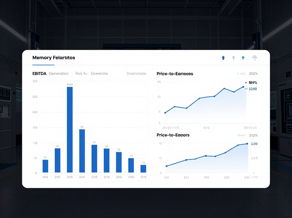 micron technology competitor dynamics peer valuation metrics ebitda growth rate semiconductors ledge