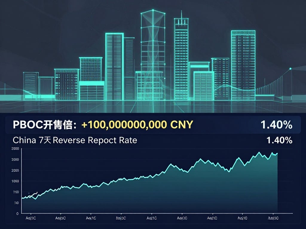 PBOC 100 billion yuan 7 day reverse repos policy rate 1.40 interbank liquidity ledger silicon 2026