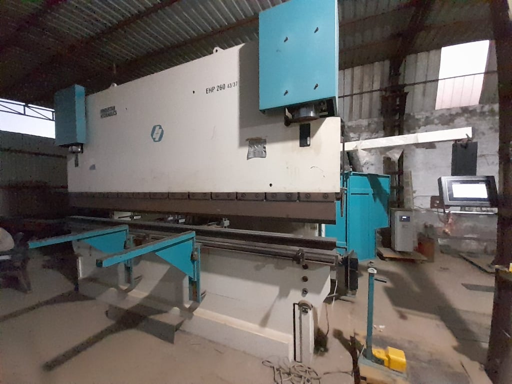 CNC bending machine used for forming trailer chassis and components with accuracy
