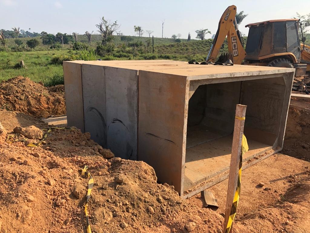 Aduela de concreto em Mato Grosso