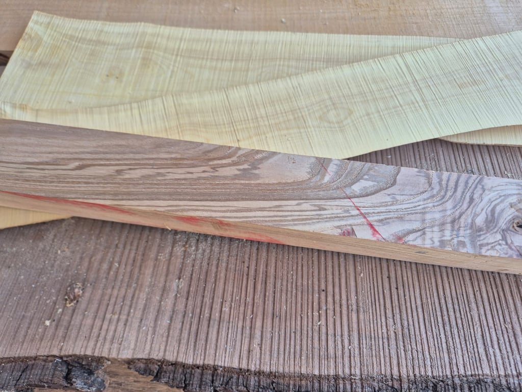 Bois du Vercors destiné à un manche de couteau