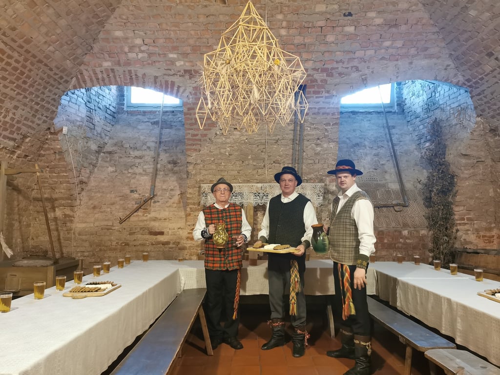 A biržiečė vaišin dainuodamūs edukacija Biržų pilyje, Biržai