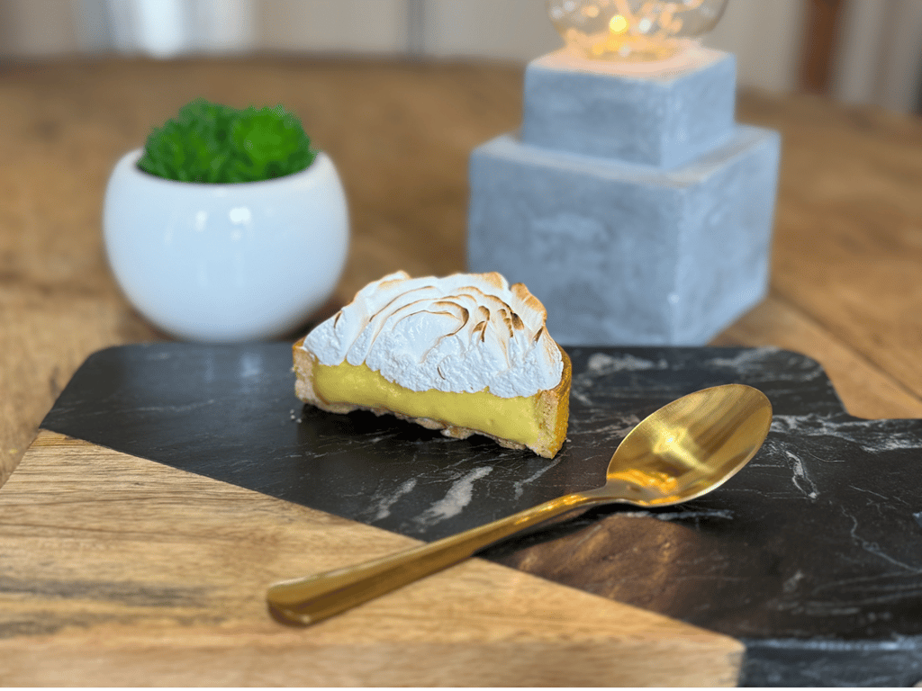 tarte rhubarbe meringuée