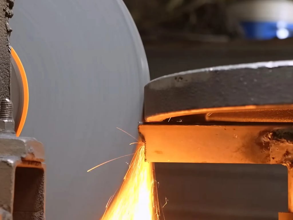 Surface sanding to smooth cast iron components before finishing