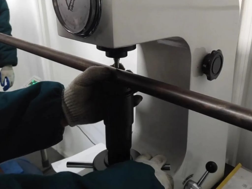 Dimensional inspection to verify barbell specifications and tolerances