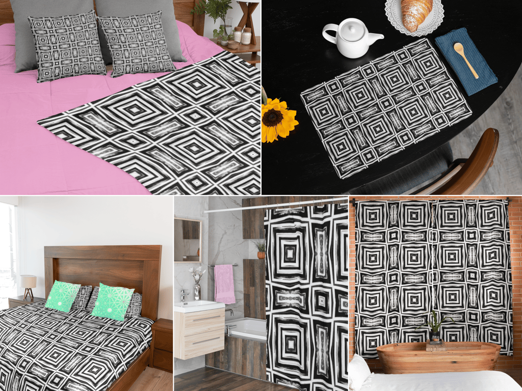 Digital image of an abstract design on Home Decor