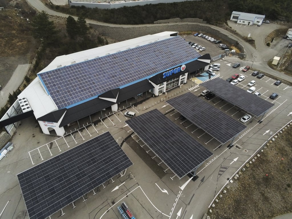 centrale photovoltaïque en ombrière de parking