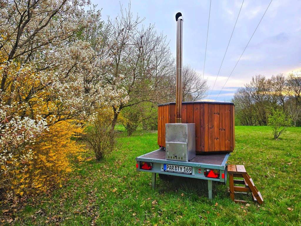 GaudiZuber auf dem Hänger betrieben