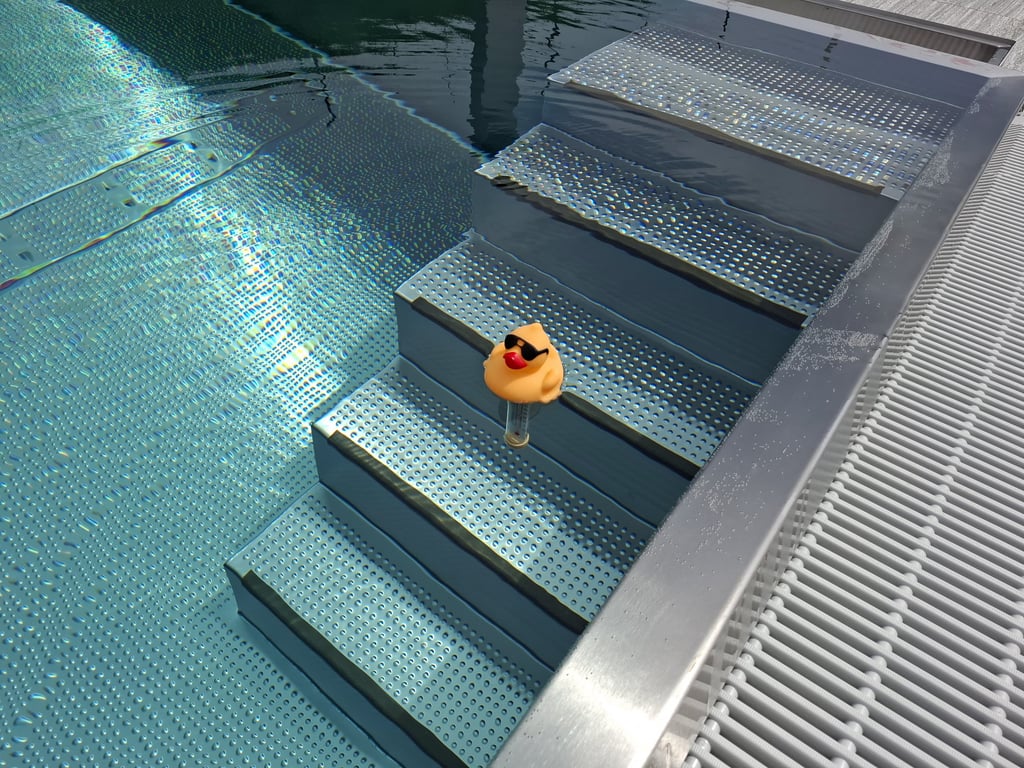 Badeente im Pool