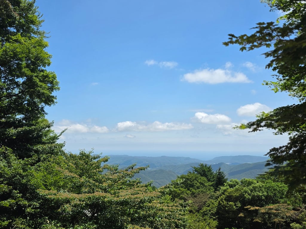 Gyeongju view from Tohamsan Mountain