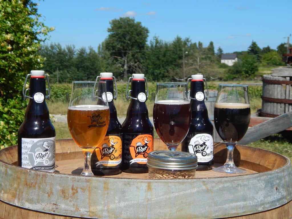 Les Bier'ouettes de la Brasserie d'Amboise : blonde, blanche, ambrée et noire