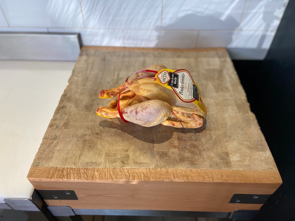 poulet fermier jaune