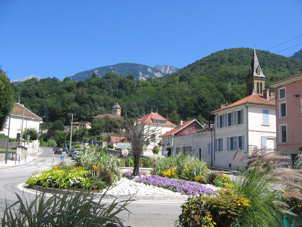Centre ville de la ville de Voreppe.