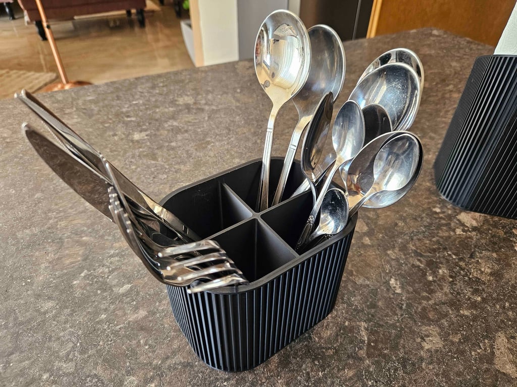 Support à 4 compartiments pour couvert de cuisine