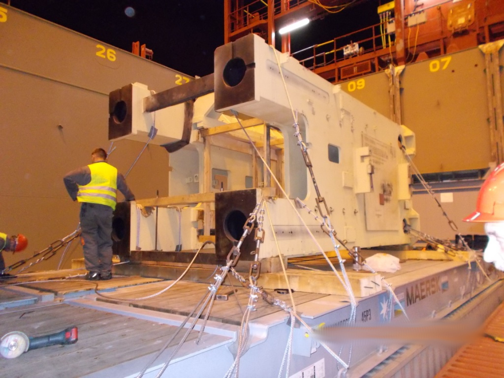 OOG cargo handling for hot forging press shipment to Shanghai