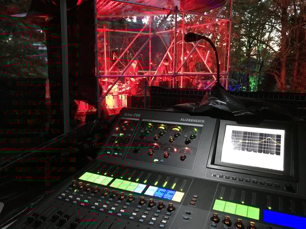 Console de son, Festival "Silence", à Monthey