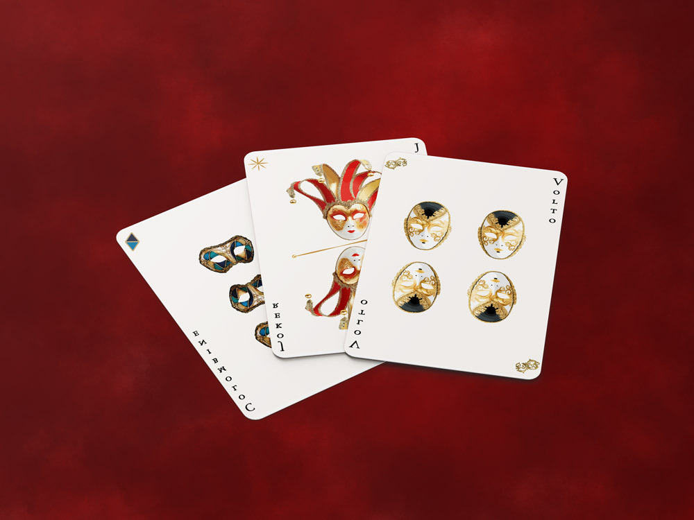 Jeu de cartes Carnaval De Venise - Volto, Joker & Colombine